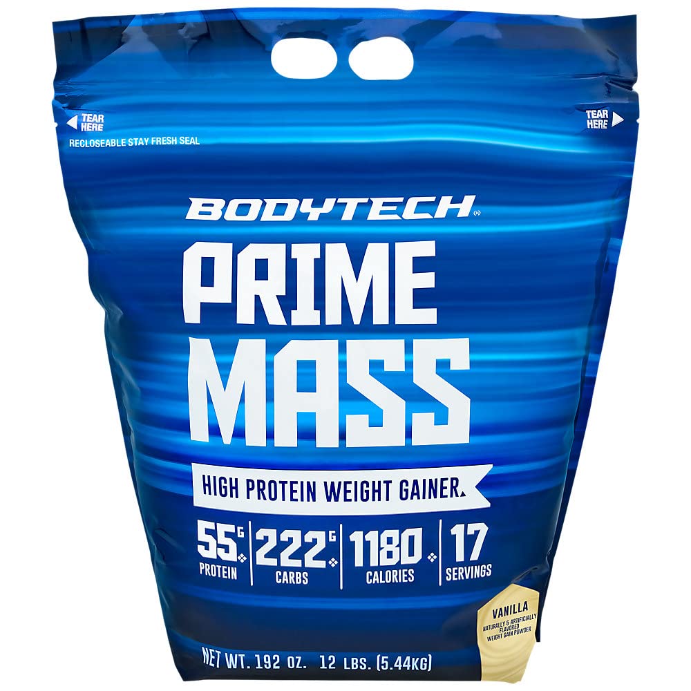BODYTECH Prime Mass - Vanilla (12 lbs./17 portioner)