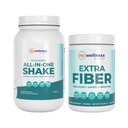 Reignite Wellness av JJ Virgin Vanilla Paleo-Inspired All-in-One Shake och Extra Fiber Powder Supplement