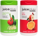 JuicePlus + Frukt och grönsaksblend: för Solid Nutritional Foundation - Öka familjens hälsa med 20 frukter & grönsaker Plus växtnäringsämnen - Förpackade 2 flaskor (60 portioner frukt, 60 av Veg)