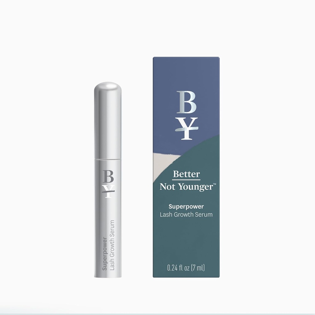 Bättre inte yngre Superpower Lash Serum (7ml) Lash Conditioner med Peptides, Vitaminer & Nutrients - Förbättra Serum för tjockare, Fuller och Längre Lashes - Cruelty-Free