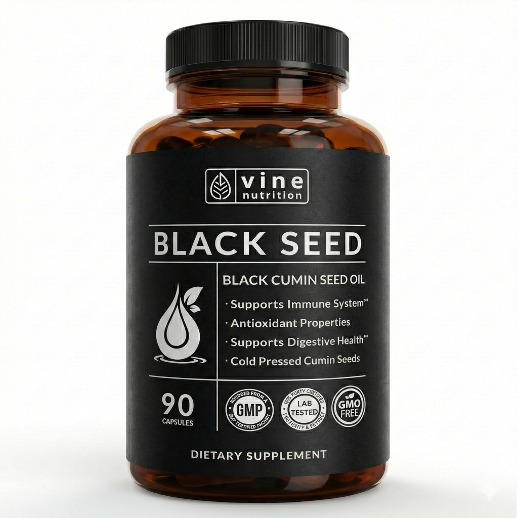 Black Seed Oil Capsules - Nigella Sativa - Immune Support Supplement Soft Gels - Cold Pressed Antioxidant Vegetarian Black Cumin Pills - 500 Milligram tillverkade i USA