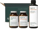 ALGAECAL Welcome Kit - Bone Builder Pack, Plant Based Calcium Supplement & Strontium, 16 näringsämnen för Bone Health + EPA & DHA Omega 3 Fish Oil, Stöd Brain, Heart, Skin & Bones, Made in USA