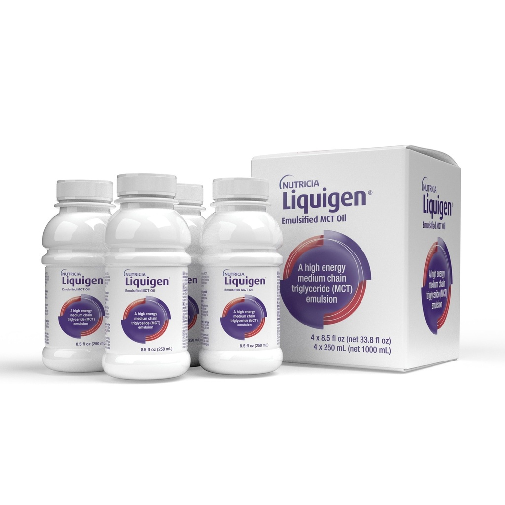 Liquigen - Emulsified MCT Oil - 8,5 Fl Oz Bottle (Case of 4)