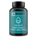 Vegan Omega 3 Algae DHA 410mg | No Fishy Aftertaste | Heart Brain | Schizochytrium sp DHA EPA 60ct