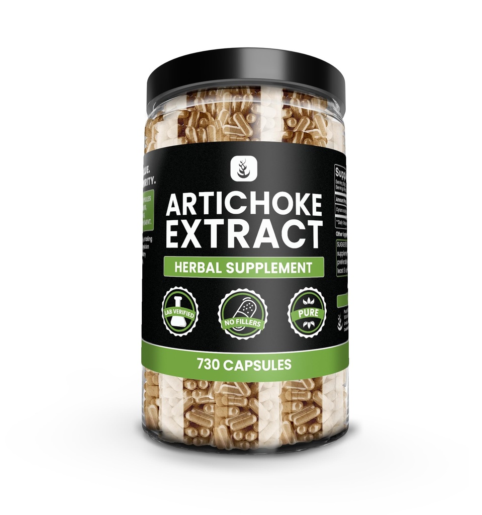PURE ORIGINAL INGREDIENTS Artichoke Extract (730 kapslar) No Magnesium eller Rice Fillers, Always Pure, Lab Verified