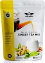 Ginger Lemon Herbal Tea Powder - Uppfriskande Blend med lakrits, gurkmeja, Decaf Green Tea, vitamin C - Koffeinfri, Vegan, Gut-Friendly Detox Tea - 50 portioner