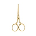 LIVINGO Professional Nose Hair Scissors, Multi-purpose Stainless Steel Rounded Tip Straight Blade, Facial Hair Beard Eyebrows Ear Trimming Beauty Grooming Tool för män och kvinnor, 3.5" Gold
