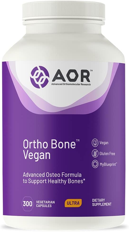 AOR, Ortho Bone Vegan, Osteo Formel för att stödja hälsosamma ben, 300 kapslar (60 portioner)