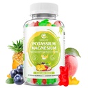Kalium Magnesium Supplement Gummies, Potassium Gummies för vuxna barn, High Absorption Magnesium Glycinate för Leg Cramps & Immune Health, Sugar-Free, Vegan Mixed Flavors, 60 Count