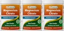 Bästa Naturals Magnesium Citrate Powder 1 pund (1 LB (Pack of 3)