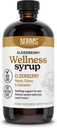 Norms Farms Wellness Black Elderberry Syrup med Honey, Cinnamon & Cloves - Made in USA, Natural Immune Support, No Alcohol or Fillers, Gluten-Free, Non-GMO, Vegan, Pure Elderberry Juice Syrup - 8 Oz