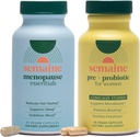 Peri/Menopause & Gut Health Bundle - Ease Bloating, Indigestion, Hot Flashes & Thinning Hair. Support humör, sömn, hormoner och immunitet | 1 månads leverans