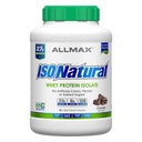ALLMAX ISONATURAL Whey Protein Isolate, Chocolate - 5 lb - 27 Grams of Protein Per Scoop - Zero Fat & Sugar - 99% Laktosfri - med prebiotika - Inga konstgjorda smaker - Cirka 73 portioner