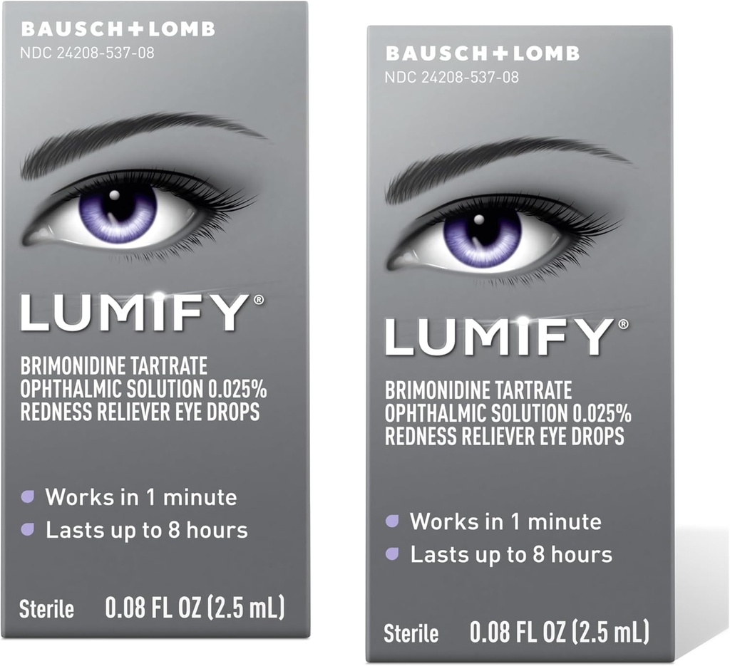 LUMIFY Redness Reliever Eye Drops 0,08 fl oz (2.5 ml) Pack med 2