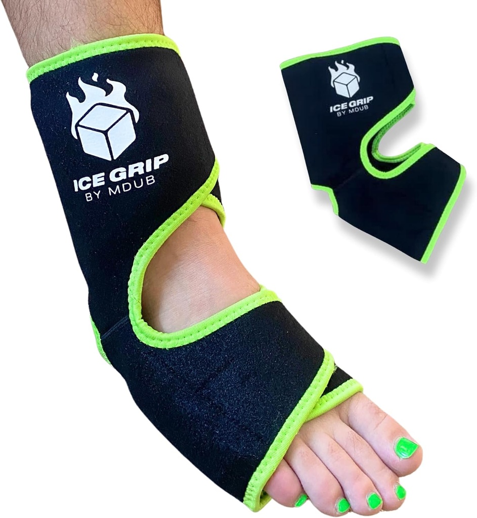 Foot Ankle Hot & Cold Ice Wrap Post Surgery Compression Återanvändbar Gel Pack för skador Flexibel för inflammation, Post-Surgery, Ankle, Foot, Soccer, Basketball, Recovery Relief Therapy