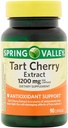 Spring Valley Tart Cherry Extract för gemensam hälsa, 1200 Mg, 90 kapslar