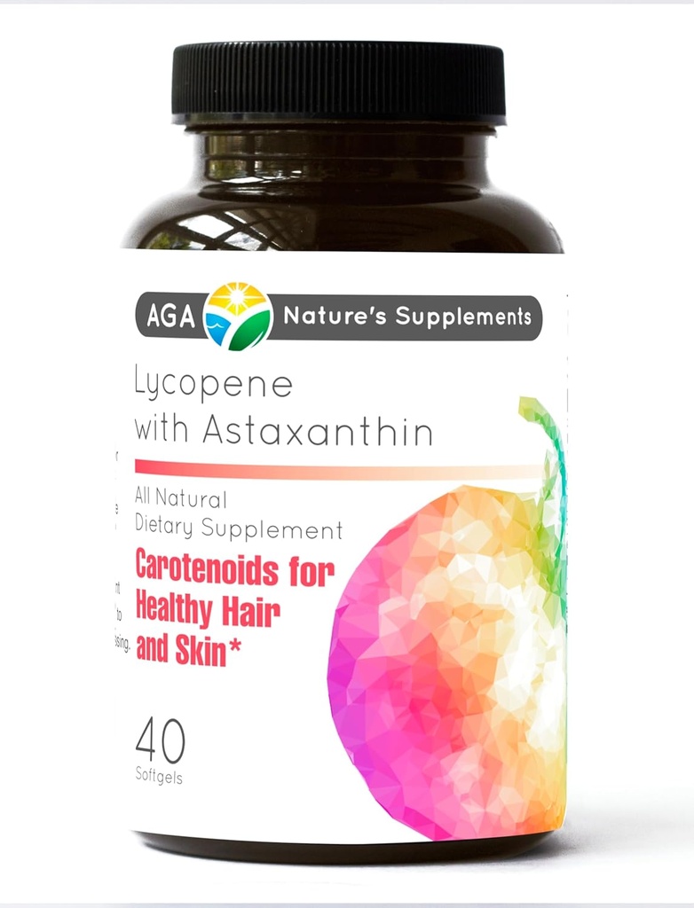 AGA Natures tillägg Lycopene med Astaxanthin 40 Softgels
