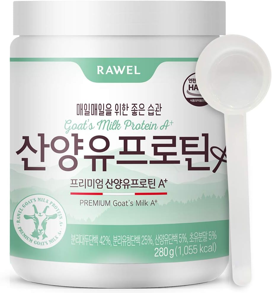 Rawel Premium Goats mjölkproteinpulver A + (9.87oz) / Högt i protein för att stödja tillväxt / stöd Gut Health and Digestion /Whey Protein Isolate (WPI)