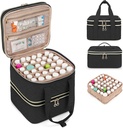 Yarwo Pill Bottle Organizer Storage Bag, 3 Layers Medicine Travel Case Empty med Demountable Design och Dividers för Pills, Potions, Vitaminer och Emergency First Aid Supplies, Black (PATENT DESIGN)