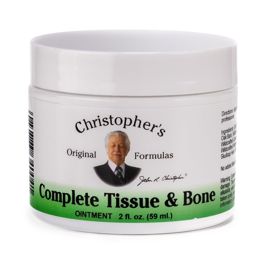 Christophers ursprungliga formler Komplett Tissue & Bone Ointment, Herbal Blend för Skin & Connective Tissue, 2 oz Jar