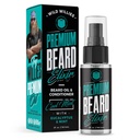 Wild Willies Premium Beard Oil & Conditioner Natural, organiska ingredienser främjar snabb skäggtillväxt, tar bort Itch & Dandruff - djup mjukare behandling återställer fukt - 2 Oz, Cool Mint Scent