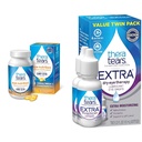 TheraTears Omega 3 Supplement, 1200mg, 90 ct (Pack of 1) & Extra Dry Eye Therapy Lubricating Eye Drops för torra ögon, 0,5 fl oz Bottle, 2 Count