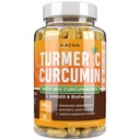 DACHA Tumeric Curcumin Supplement - 2250mg Joint Support Supplements Turmeric med Black Pepper Ginger 95% Curcuminoids Capsules