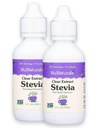 NuNaturals Clear Extract NuStevia, Plant-Based Sweetener, 2 oz, 2 pack, plast