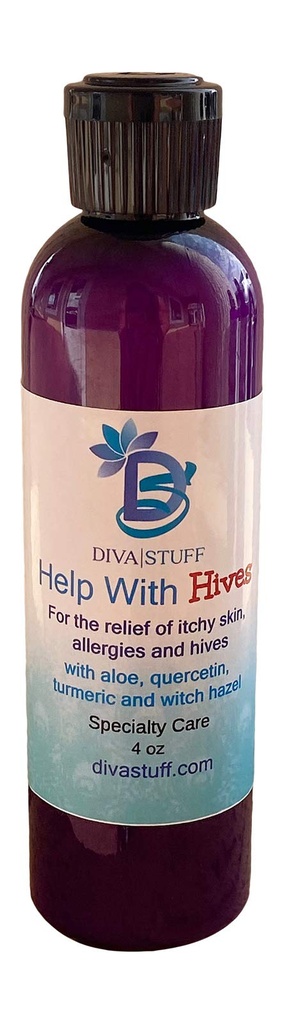 Diva Stuff Hjälp med Hives, för lättnad och förebyggande av Rashes, Hives, Itchy Skin, Red Itchy Bumps och mer. Alla naturliga ingredienser, 4 oz