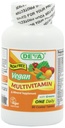 DEVA Vegan Iron-Free Multivitamin & Mineral Supplement, Green Food Blend, Spirulina, Chlorella, Ashwagandha, Broccoli, 90 belagda tabletter