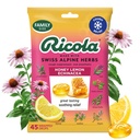Ricola Honey Lemon med Echinacea Cough Drops, 45 Count, Delicious Throat Relief & Care, Oral Anesthetic, Naturligt smaksatt