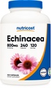 Nutricost Echinacea 800mg, 240 kapslar - Vegetariska Caps, Non GMO, Gluten Free, 120 portioner