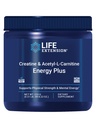 Life Extension Creatine Acetyl-L-Carnitine Energy Plus, Energy Support Supplement, kreatinmonohydrat, Acetyl-L-karnitin, Gluten-Free, Non-GMO, Vegetarian, 30 portioner