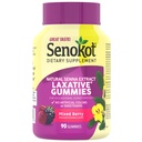Senokot Dietary Supplement Laxative Gummies, Natural Senna Extract, Gentle, Overnight Relief från Occasional Constipation, Mixed Berry Flavor, 90 Count