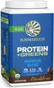 Organic Protein Greens Superfood Powder | Vegan Plant-Based Organic Protein Powder Chocolate smaksatt med BCAA Amino syror & Superfood Blend | Non-GMO Soy Dairy & Gluten Free (Chocolate, 30 portioner)