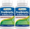 Bästa Naturals Probiotic 10 Stammar 30 miljarder hylla Stable 120 Veggie Caps (120 greve av 2)