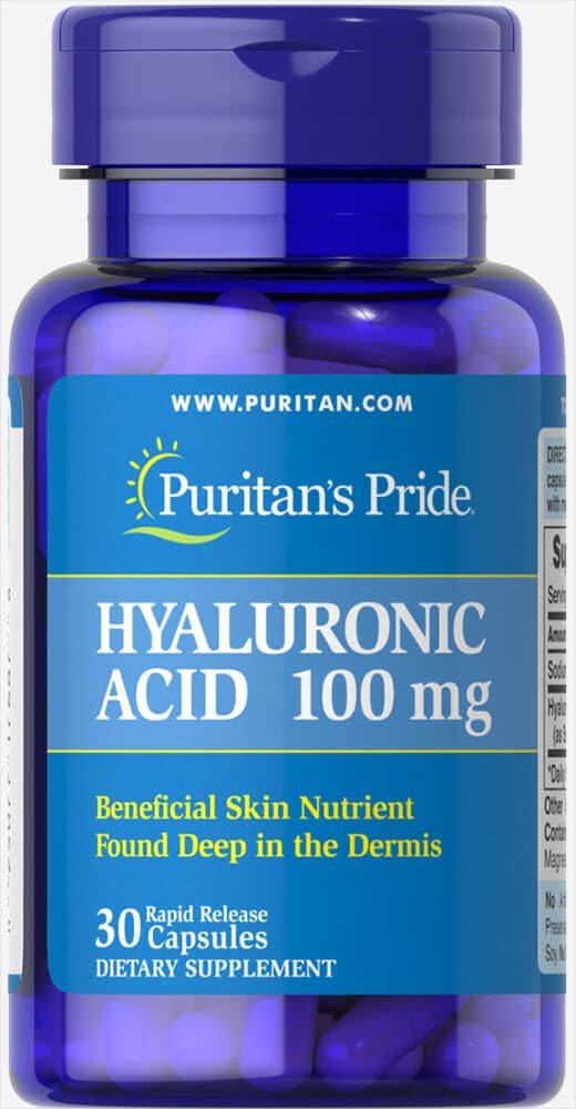 Puritans Pride Hyaluronsyra 100 mg-30 kapslar
