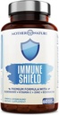 Advanced 7-in-1 Immune Support Supplement for Allergies - Elderberry, Vitamin C, Zinc, and More - Boosts Immunity in Adults & Kids (60 Vegan Capsules)