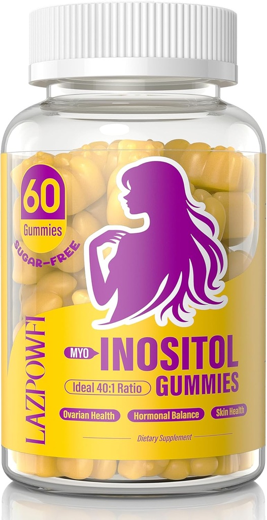 Inositol Gummies med Myo-Inositol & D-Chiro Inositol, vitamin D3, Magnesium Glycinate & Zink - Perfekt 40:1 Ratio - 30 Dag Supply-99