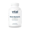 Vital Nutrients Multi-Nutrients 4 | Citrate/Malate Formel (med koppar och järn) | Multi Vitamin/Mineral Formel med potenta antioxidanter | Biotillgänglig Formel | Icke-GMO | 180 kapslar