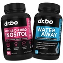 Myo-Inositol & D-Chiro Inositol & Water Away Pills - Vattenretention Diuretics för Gut Health & Leg Swelling - Kosttillskott för kvinnor att stödja menstruationscykel och kvinnlig hälsa