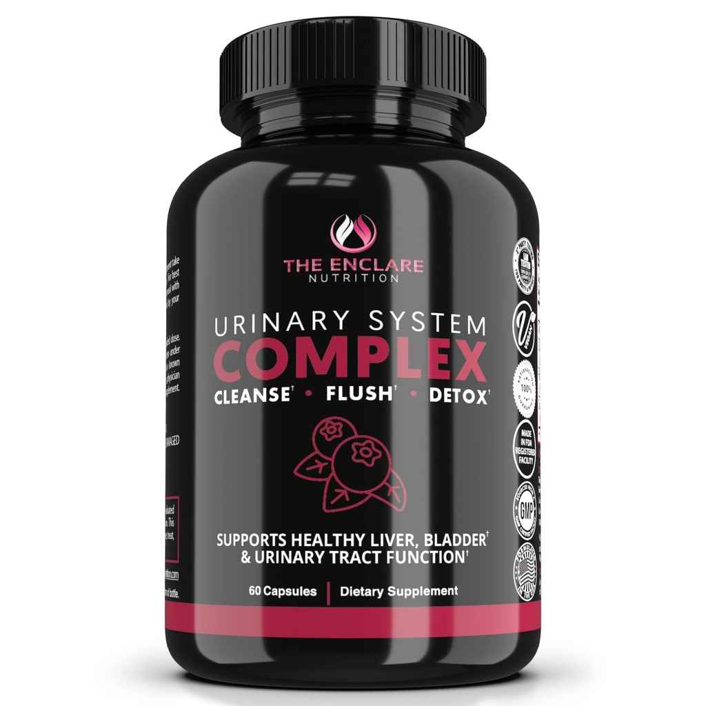 ENCLARE NUTRITION D Mannose med Cranberry Pills, Urinary Tract Health UTI Support, Kidney, Bladder, Liver Cleanse, Detox. D-mannos 1000mg kapslar, Cranberry Juice Powder, Dandelion & Hibiscus