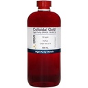 True Colloidal Gold - 50 ppm - 99,99 +% Purity - 500 ml (16,9 Fl Oz) i Clear BPA-Free Plastic Bottle - Tillverkad i USA