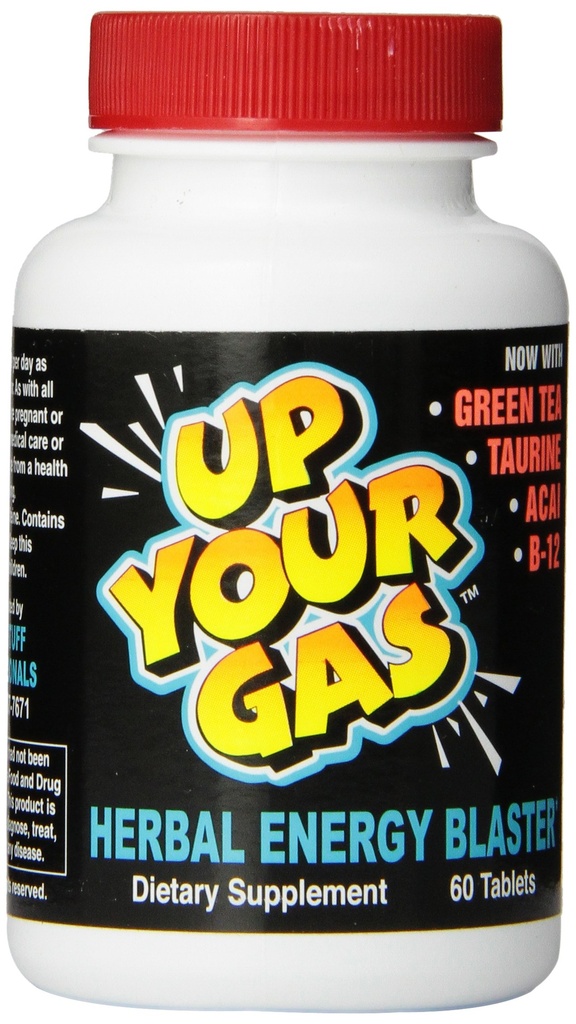 UPP Din Gas Herbal Energy Blaster tabletter, 60 greve