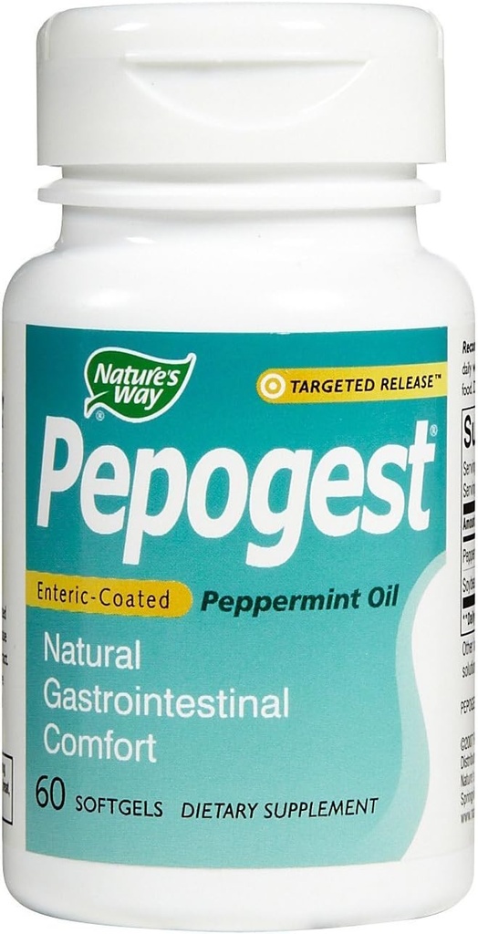 Naturens sätt - Pepogest Ec Peppermint Oil, 60 mjukgels