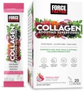 Force Factor Collagen Boosting Superfoods med Biotin, Hyaluronic Acid, Bamboo och Hair, Skin och Nails Vitamins, Nail Strengthener och Skin Supplement, Tropical Fruit Flavor, 20 Stick Packs