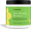 Miracle Worker Magnesium Glycinate Powder för sömn - Chelated Magnesium Drink Powder Supplement hjälper till att minska stress och reglering samtidigt som man lättar muskelkramper med jordgubbsmak - 30 portioner