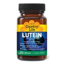 Country Life Lutein 20 mg Supplement - Certified Gluten-Free - Eye Health Support med Lutein och Zeaxanthin - Reducerar Eye Strain från skärmar - No Yeast, Corn, Wheat, Milk - 60 Softgels