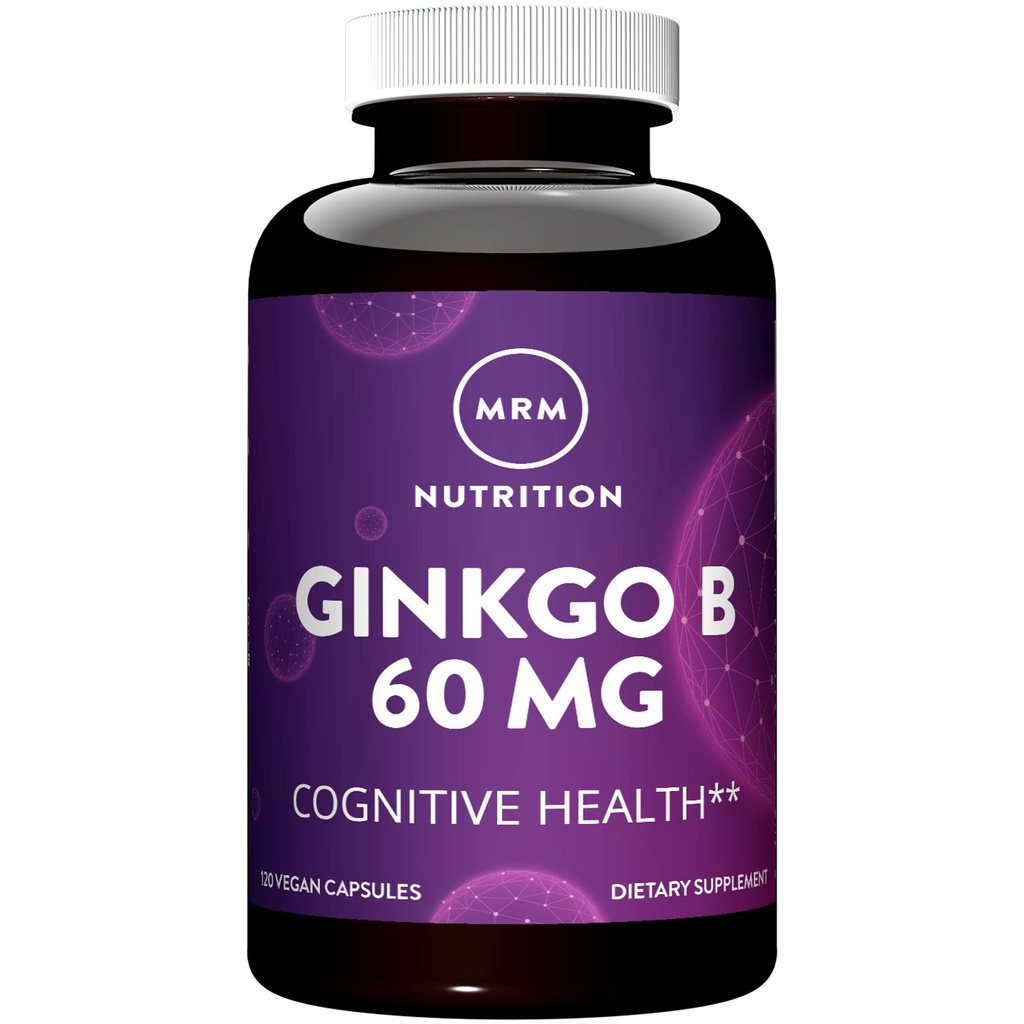 MRM Nutrition Ginkgo B 60mg | Glutenfri + Vegan | 120 portioner
