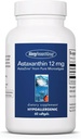 Allergy Research Group Astaxanthin 12mg Supplement - från Organic Microalgae, Eye Health, AstaZine Astaxanthin, Natural Antioxidant, Skin Health, Brain Function Support, Softgels - 60 Count